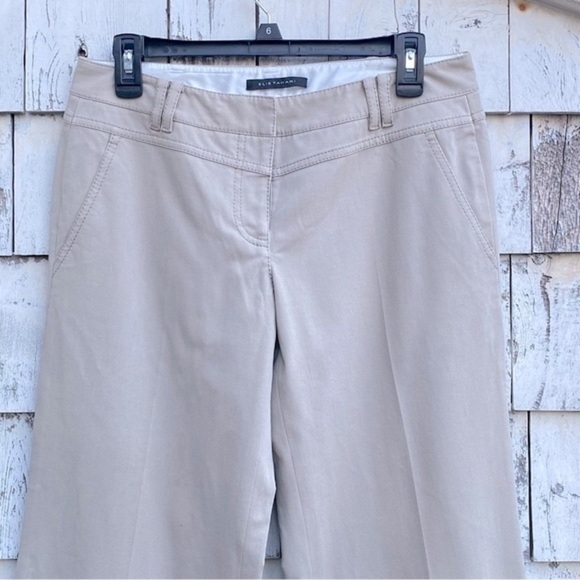 ELIE Tahari Flare Leg Cotton Blend Pants - Picture 1 of 8